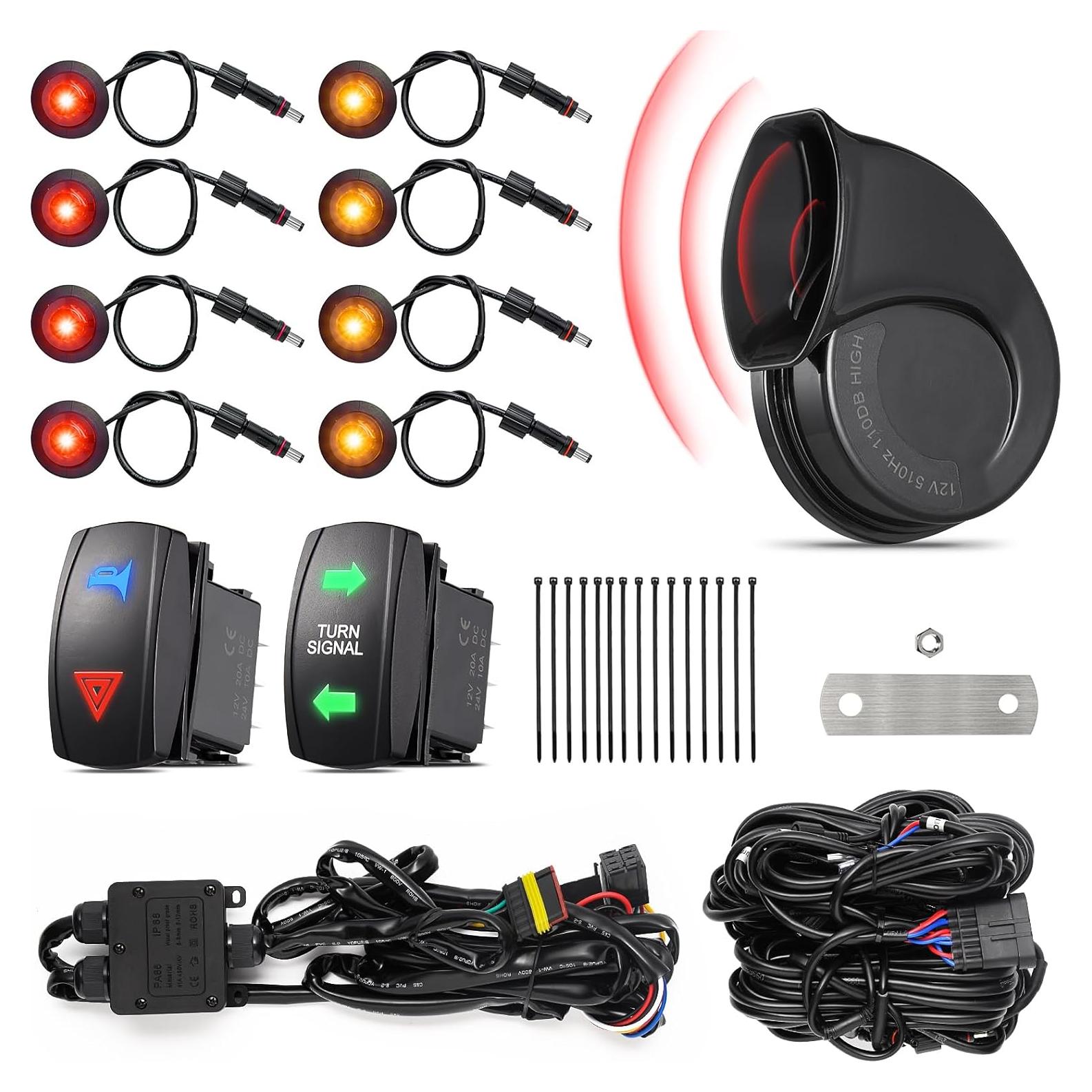 Kit de Señal de Giro Ehaho UTV con Claxon 110dB Universal