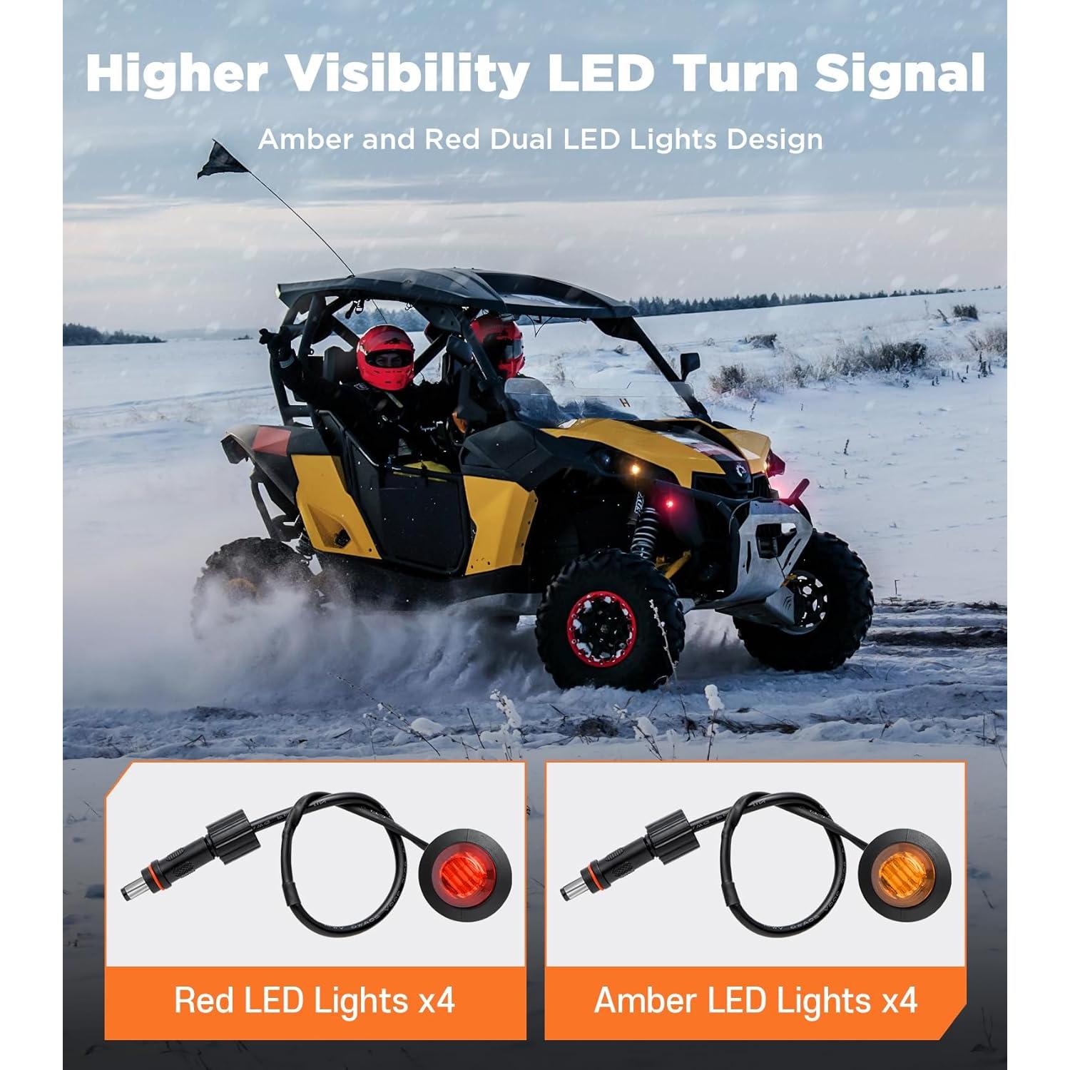 Kit de Señal de Giro Ehaho UTV con Claxon 110dB Universal