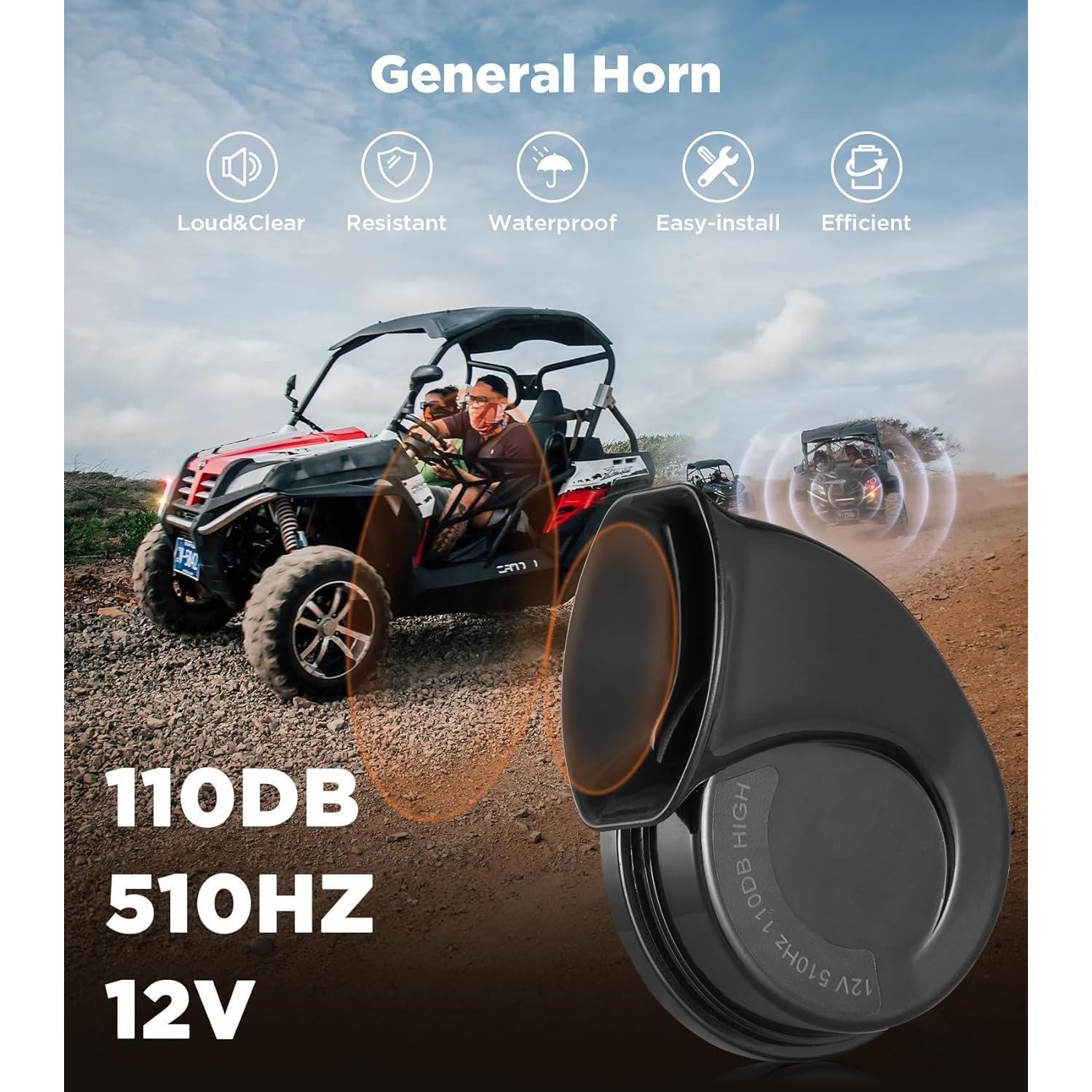 Kit de Señal de Giro Ehaho UTV con Claxon 110dB Universal