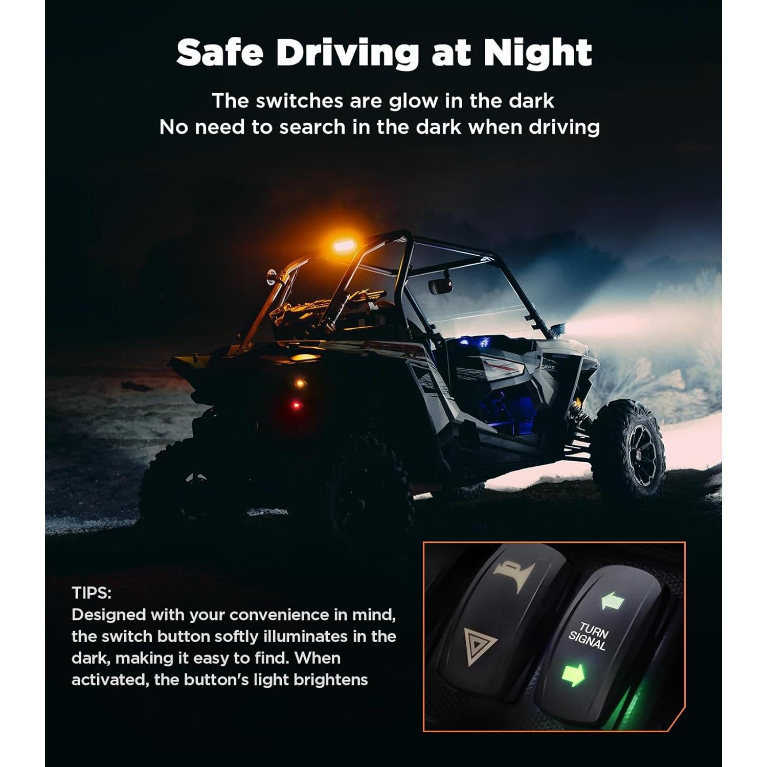 Kit de Señal de Giro Ehaho UTV con Claxon 110dB Universal