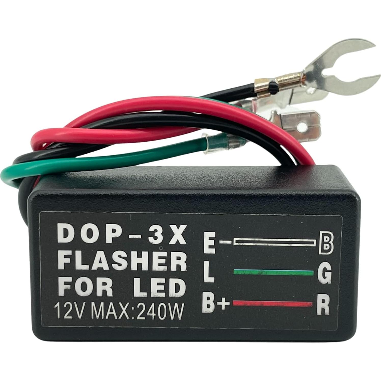 Interruptor de señal de giro ALTBET con LED verde 20A 12V