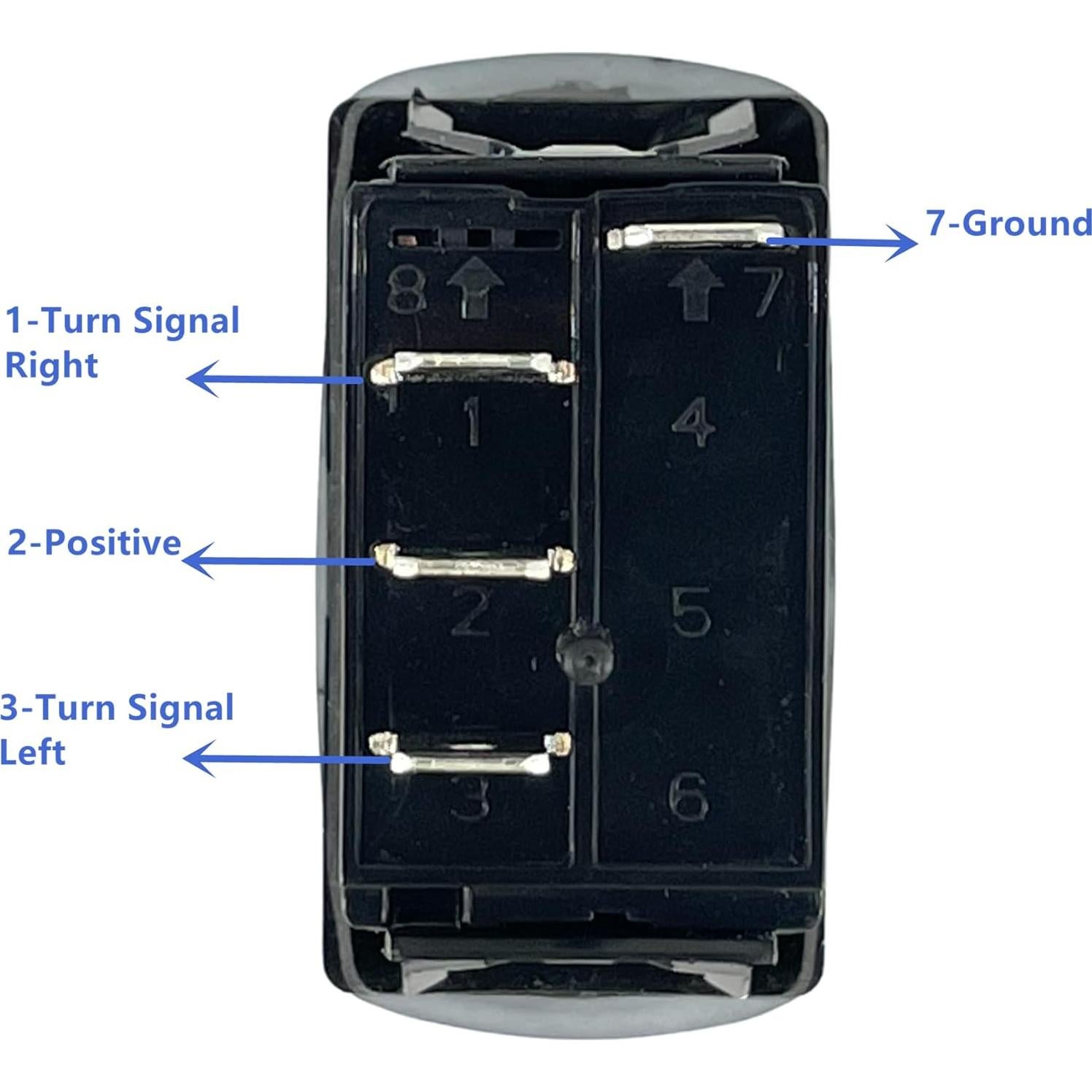 Interruptor de señal de giro ALTBET con LED verde 20A 12V