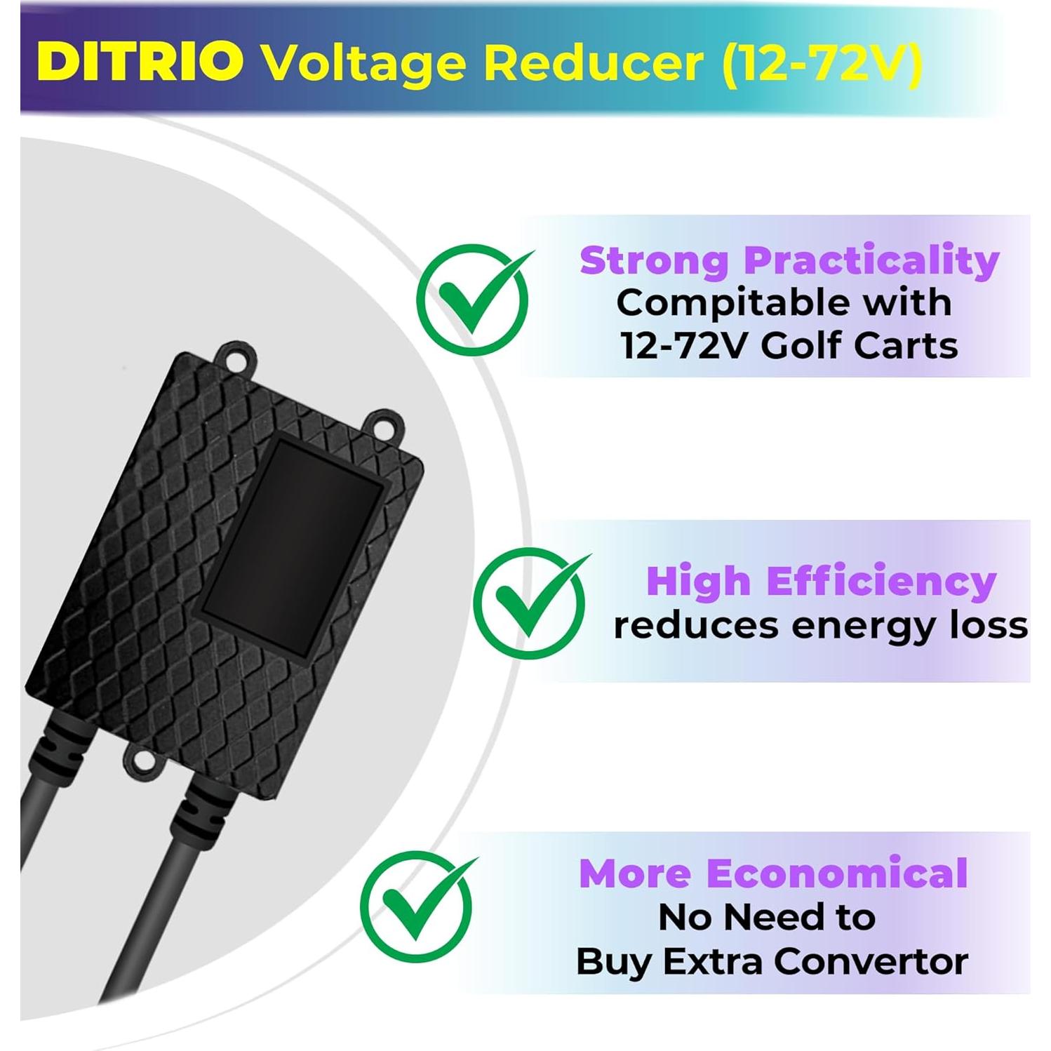 Kit de Luces LED RGB DITRIO para Carro de Golf 12V-72V