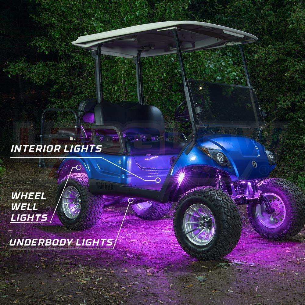 Kit de Iluminación LEDGlow Neon Underglow 12 Piezas para Carritos de Golf