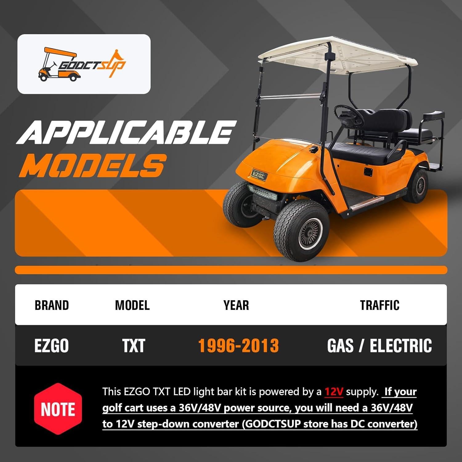 Kit de Luz LED Deluxe para Carritos de Golf EZGO TXT 1996-2013