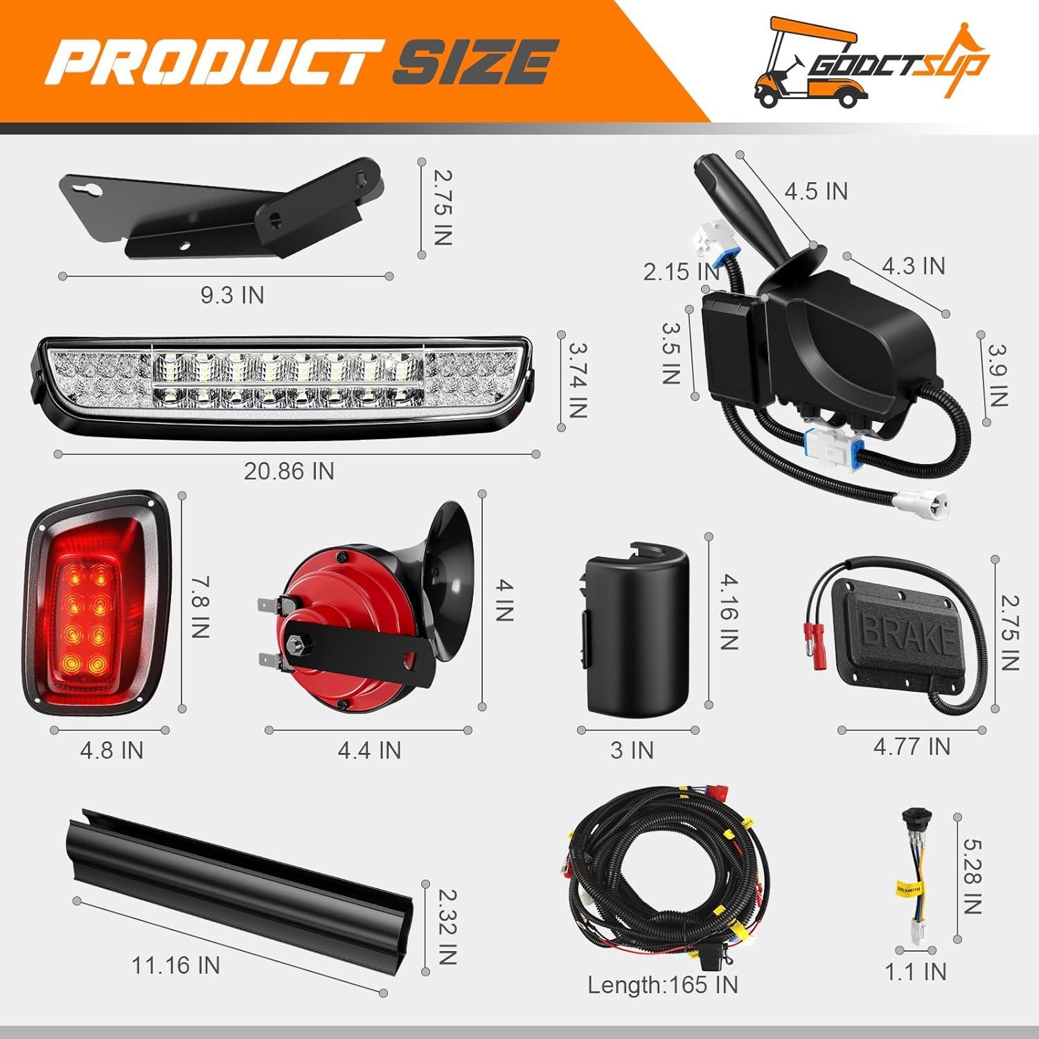Kit de Luz LED Deluxe para Carritos de Golf EZGO TXT 1996-2013