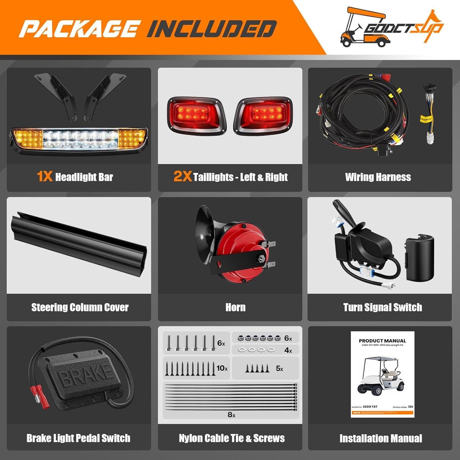 Kit de Luz LED Deluxe para Carritos de Golf EZGO TXT 1996-2013