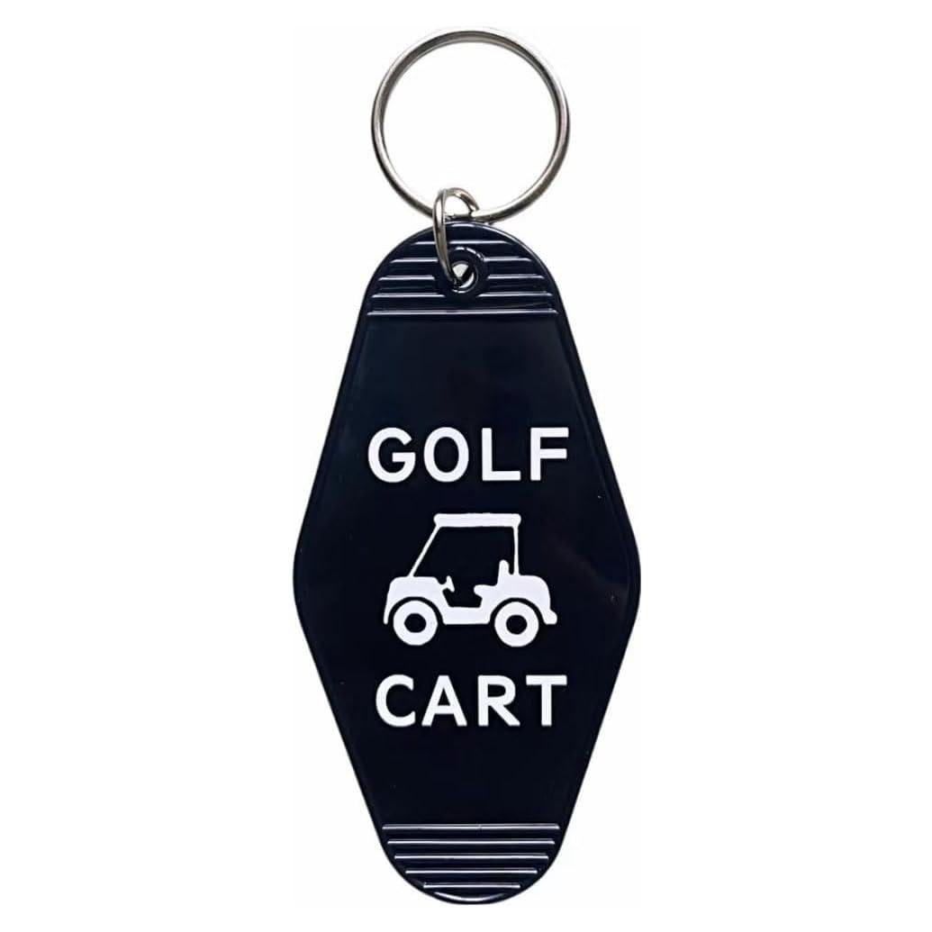 Llave de Carrito de Golf Retro Plástico Negro 4.57x11.43cm
