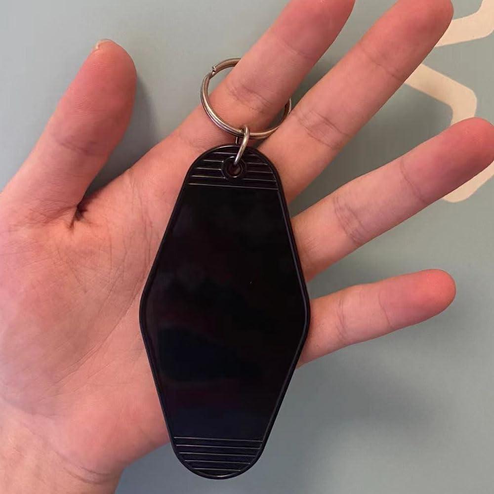 Llave de Carrito de Golf Retro Plástico Negro 4.57x11.43cm