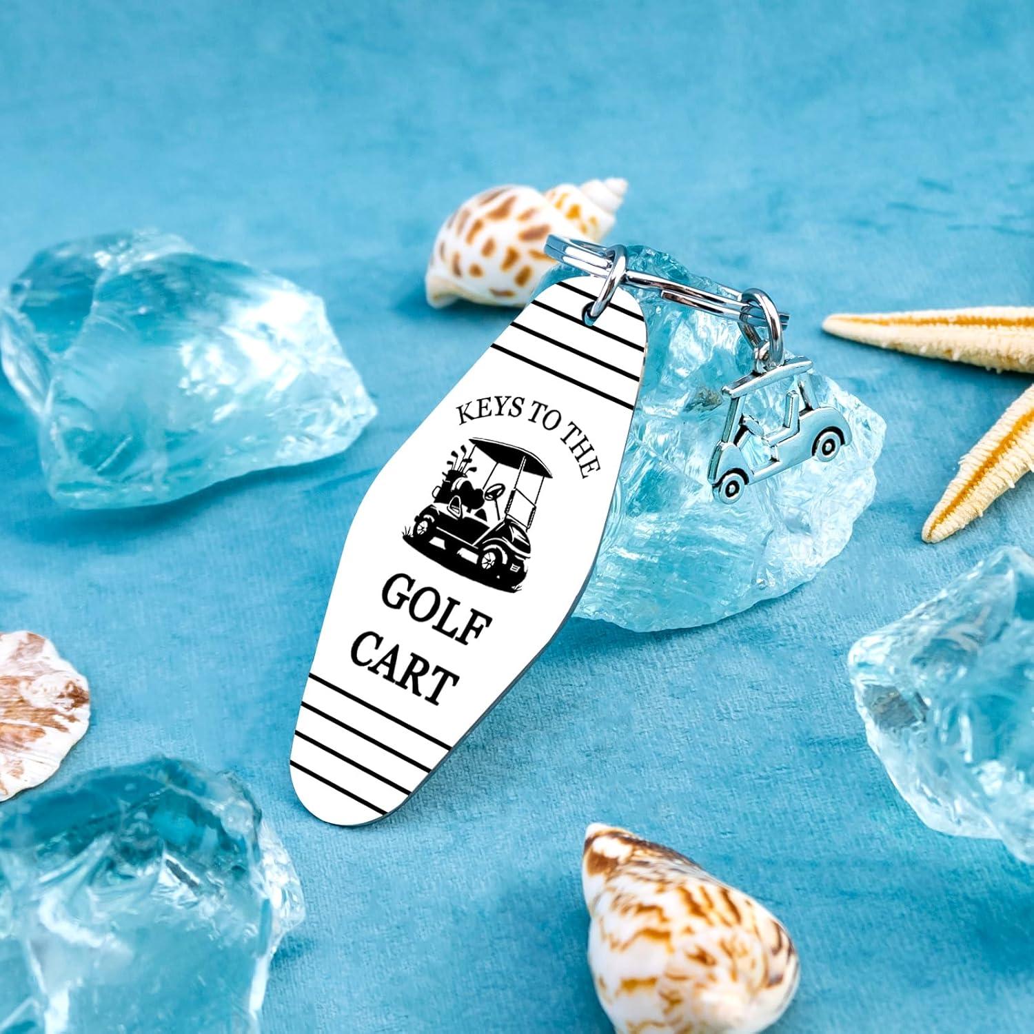 Llave de Llavero de Carrito de Golf Acero Inoxidable