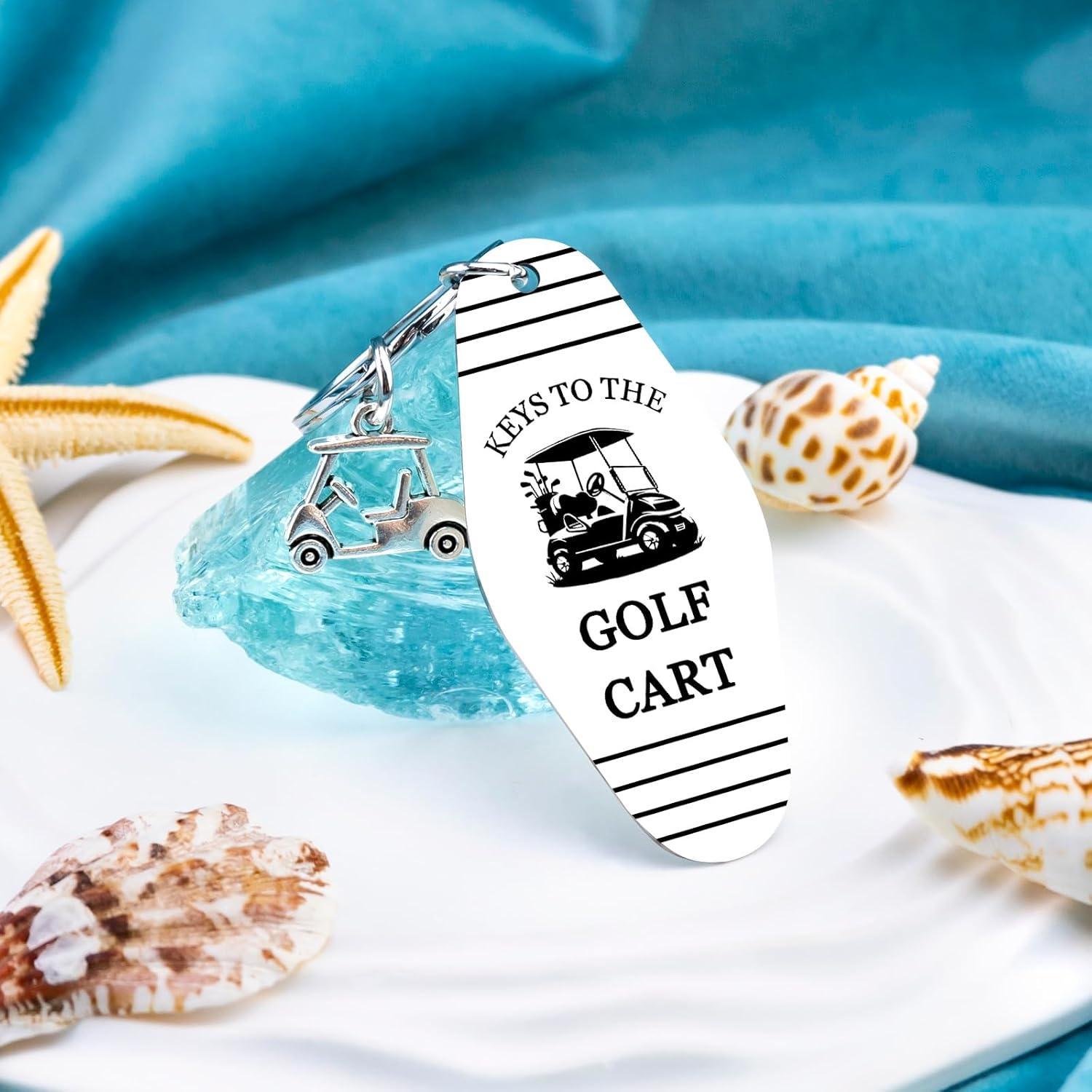 Llave de Llavero de Carrito de Golf Acero Inoxidable