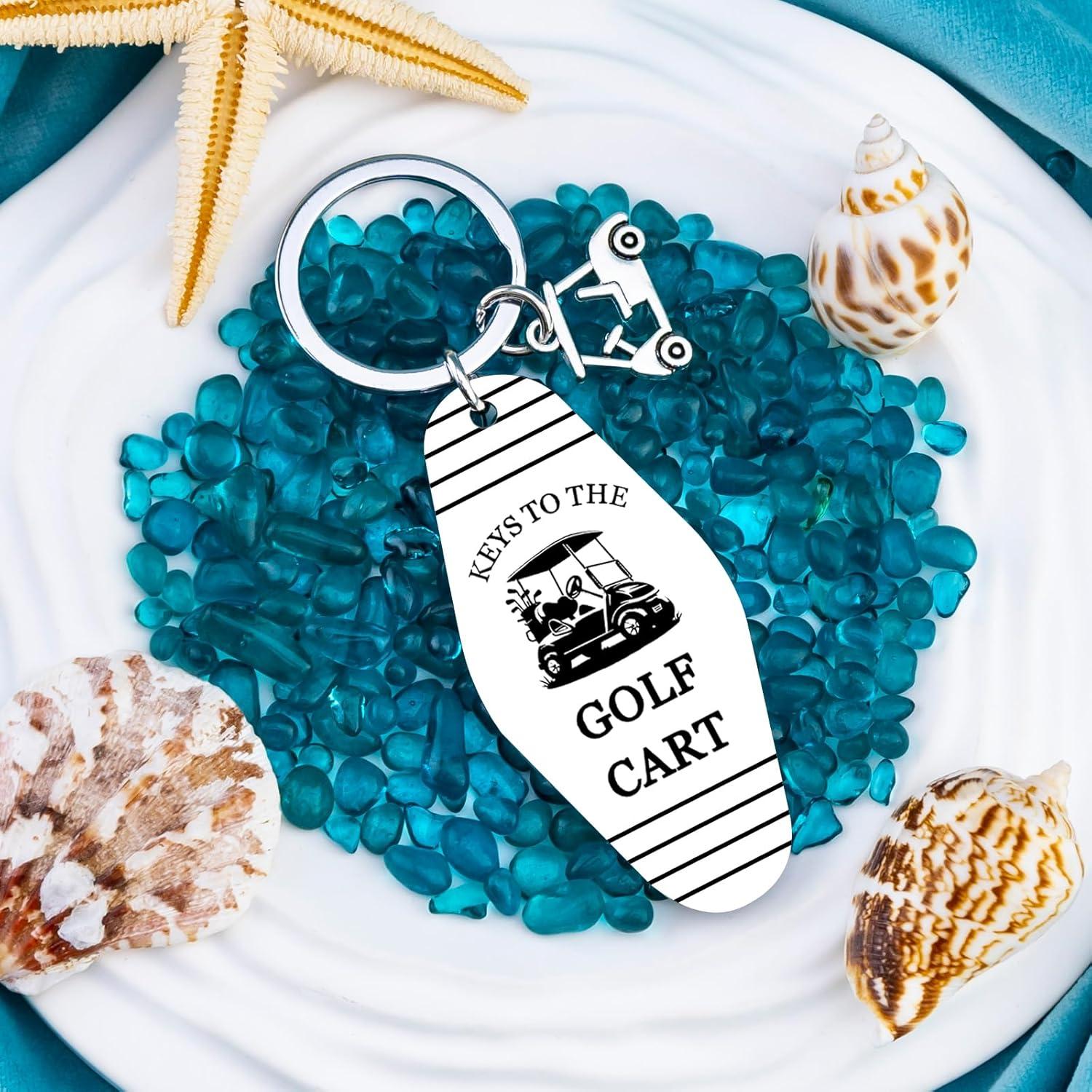 Llave de Llavero de Carrito de Golf Acero Inoxidable