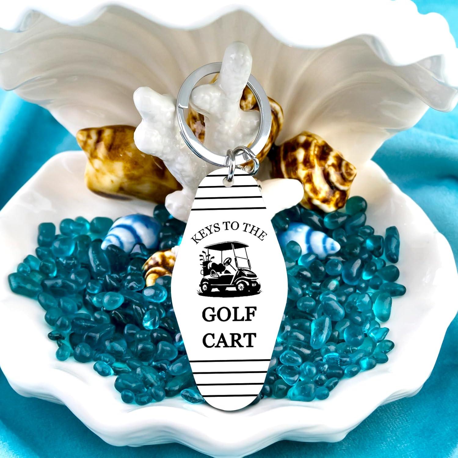 Llave de Llavero de Carrito de Golf Acero Inoxidable