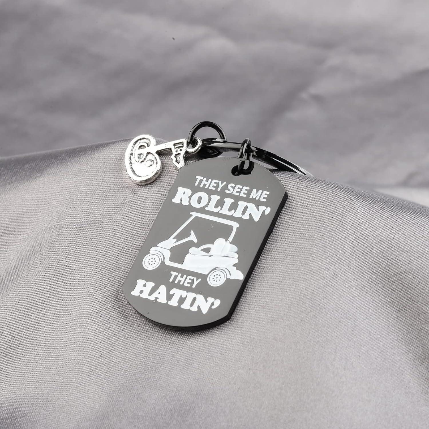 Llavero de Golf TIIMG - Regalo para Golfistas - Acero Inoxidable