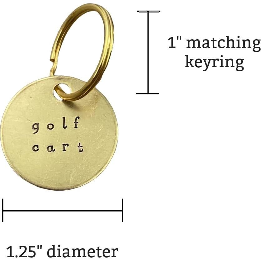 Etiqueta de Llave de Latón Grabada a Mano - 3.18 cm
