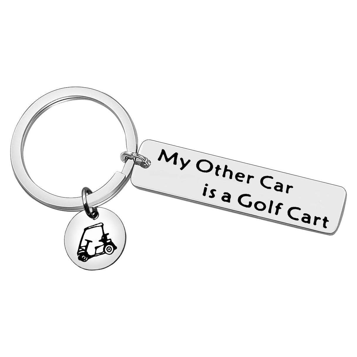 Llavero de Golf Baixian Acero Inoxidable 12x5cm Regalo Divertido