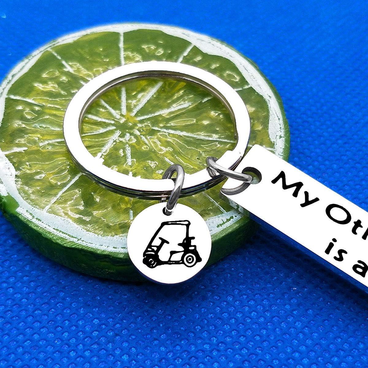 Llavero de Golf Baixian Acero Inoxidable 12x5cm Regalo Divertido