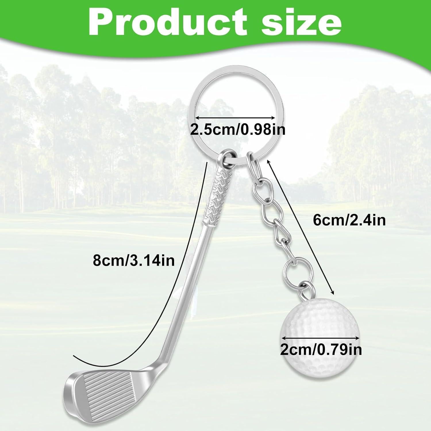 Llavero de Golf XLIUAX con Marcador y Herramienta, 6 cm