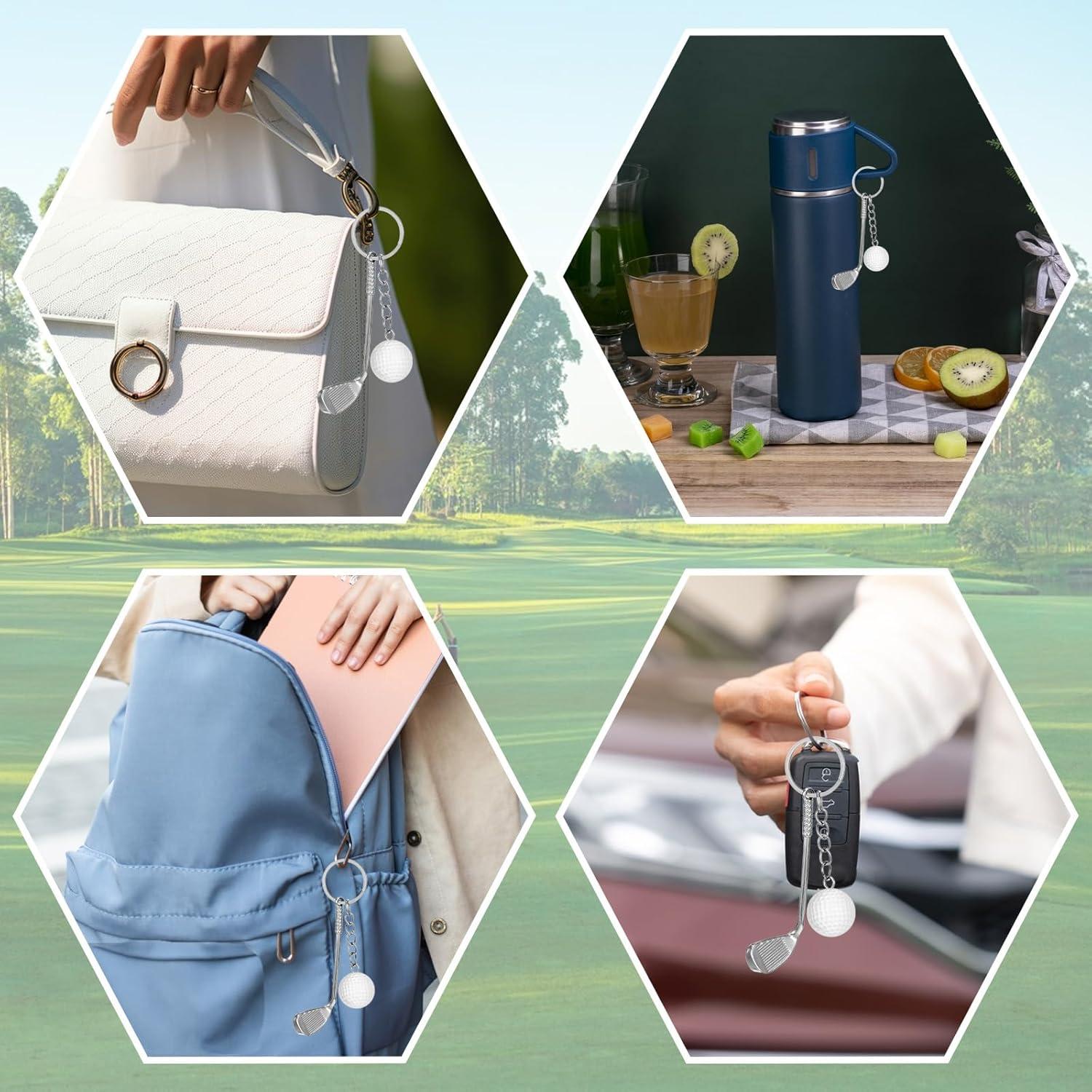 Llavero de Golf XLIUAX con Marcador y Herramienta, 6 cm