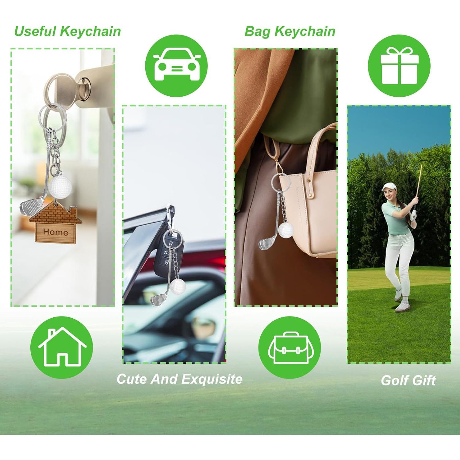 Llavero de Golf XLIUAX con Marcador y Herramienta, 6 cm