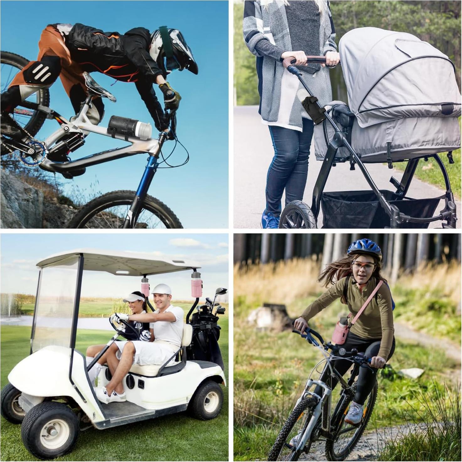 Soporte para Taza GEARV 2024 con Correa Ajustable Negro