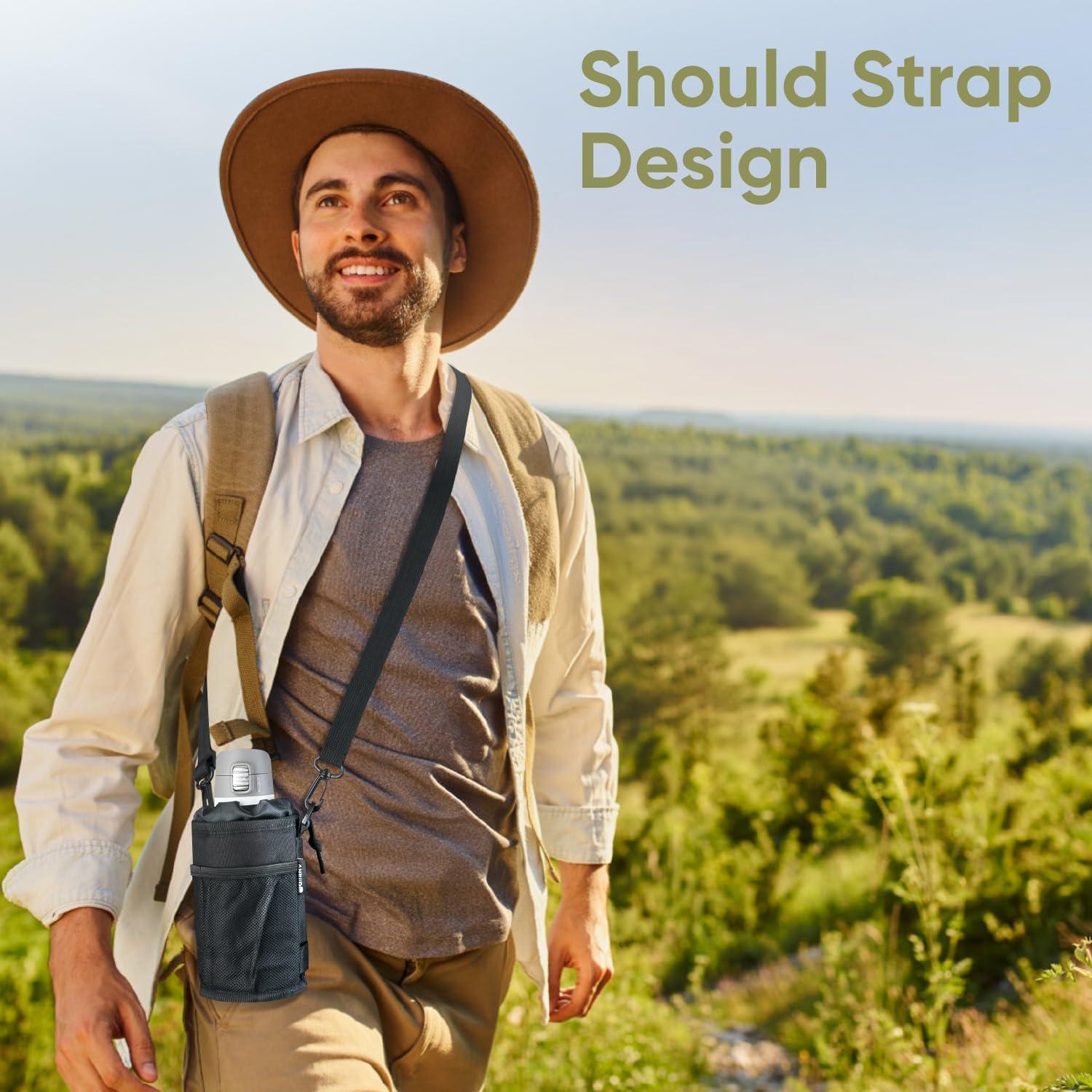 Soporte para Taza GEARV 2024 con Correa Ajustable Negro