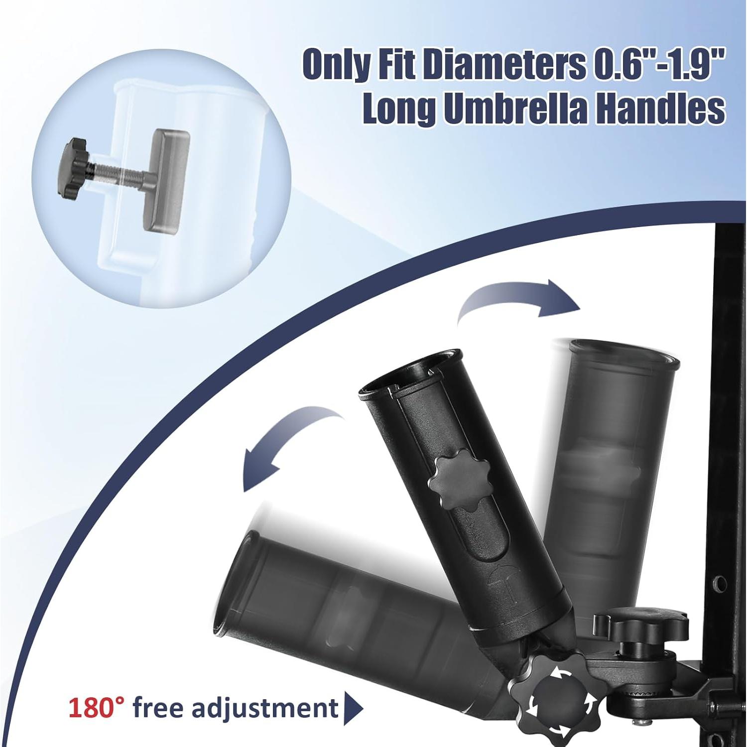 Soporte para Bandera de Carrito de Golf CHENGWEI con Bandera USA