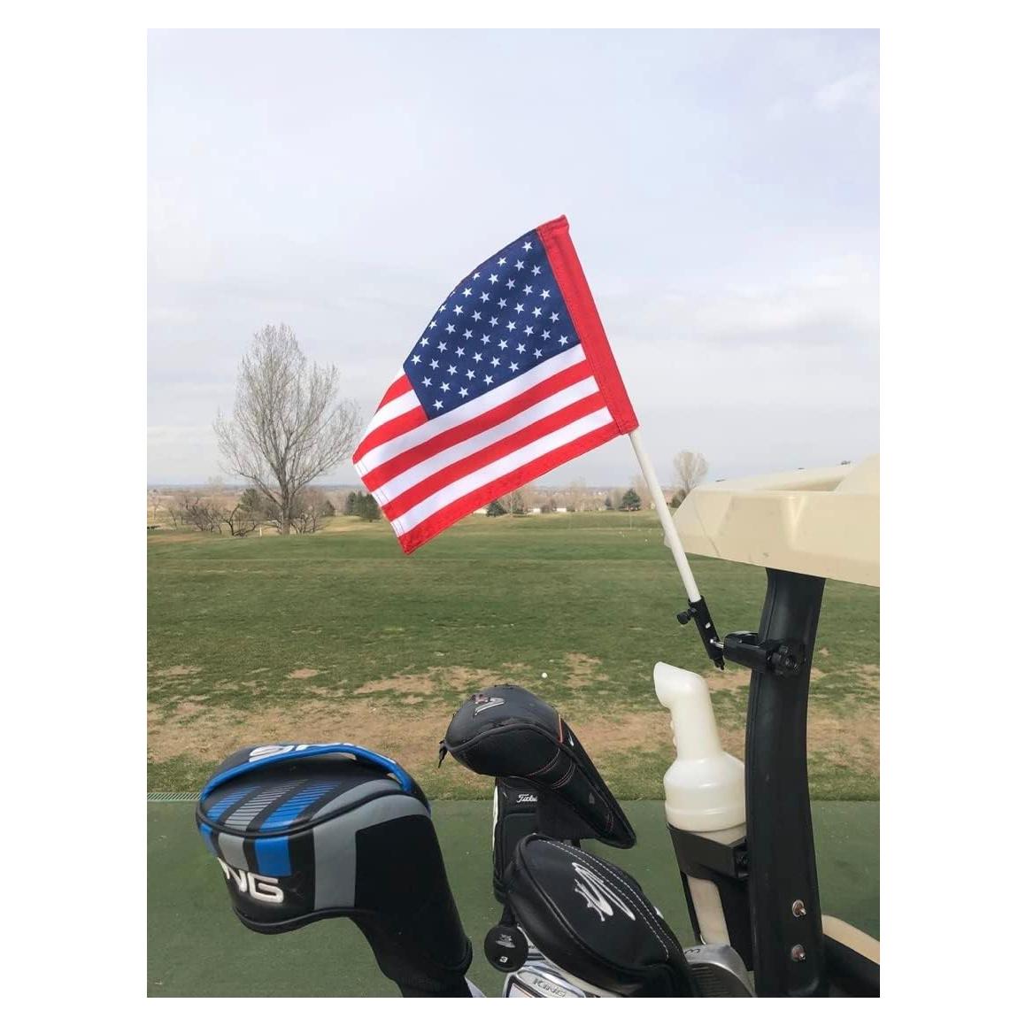 Soporte de Bandera Caddie Buddy con Bandera Americana 22.86x30.48cm