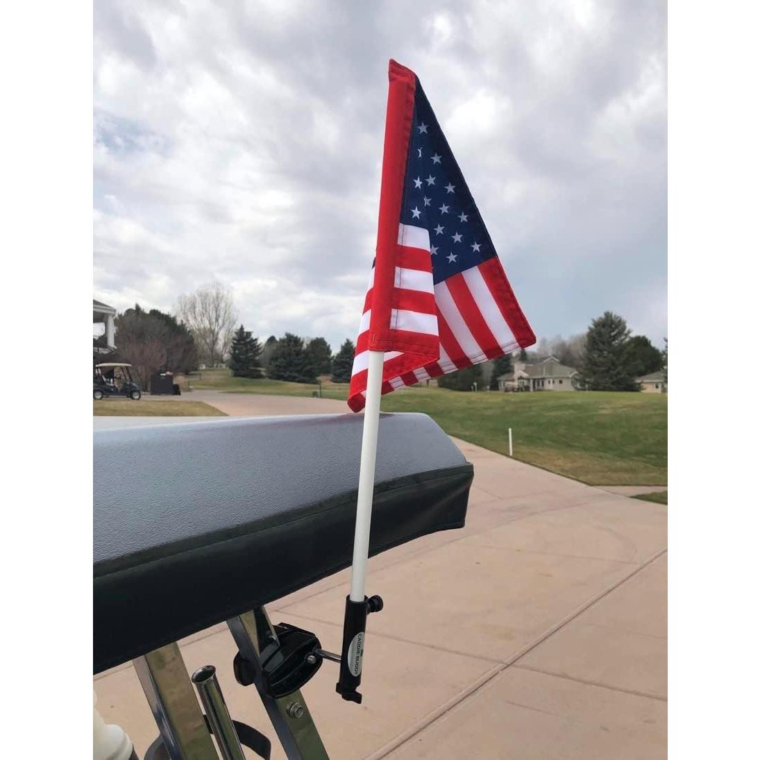 Soporte de Bandera Caddie Buddy con Bandera Americana 22.86x30.48cm