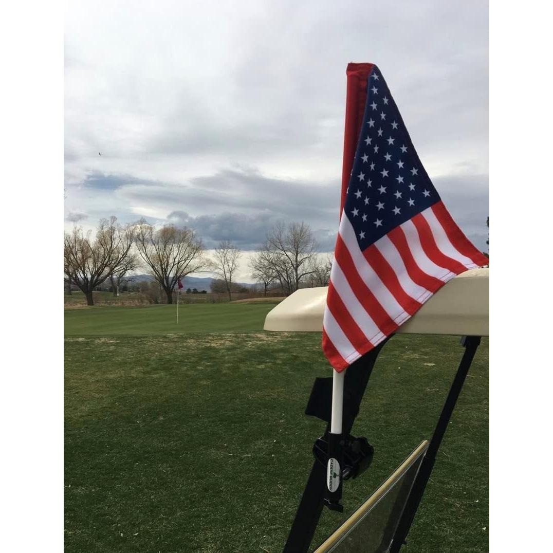 Soporte de Bandera Caddie Buddy con Bandera Americana 22.86x30.48cm