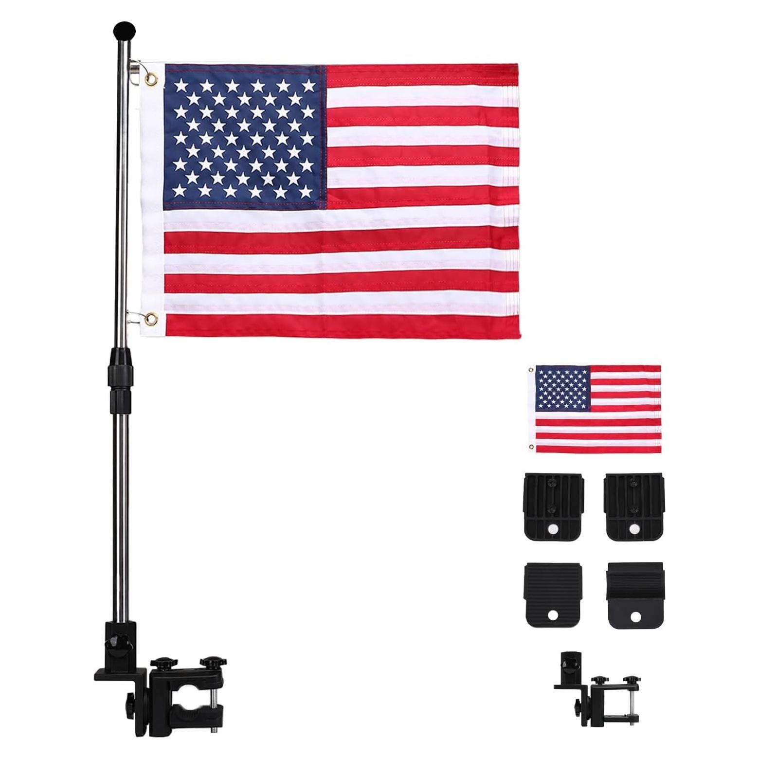 Kit de Asta de Bandera Ajustable MEGREZ para Botes 76.2 cm