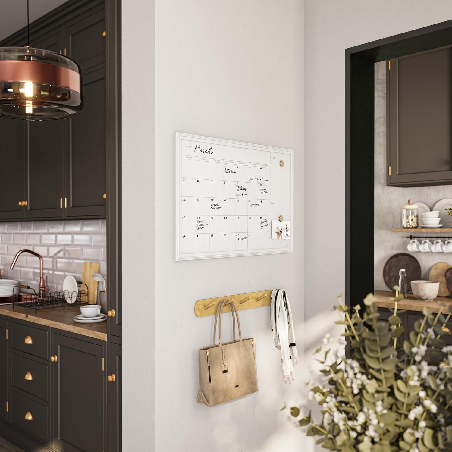 Calendario Magnético U Brands 76.2x50.8 cm Pizarra Blanca