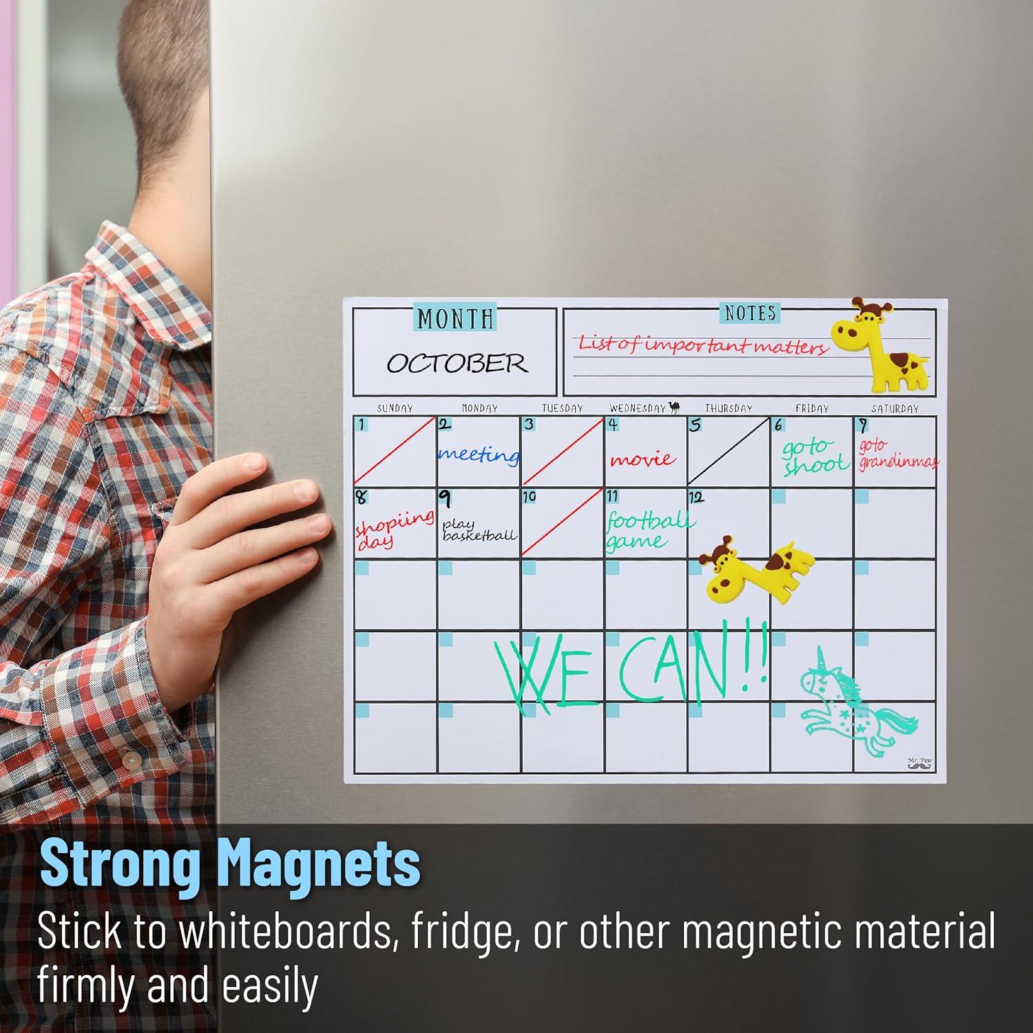 Calendario Magnético de Borrado en Seco Mr. Pen 37.4x30 cm