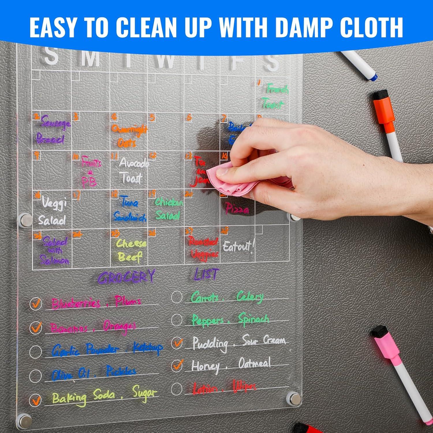 Calendario Magnético Acrílico Grande LANDNEOO 36.83x29.21cm