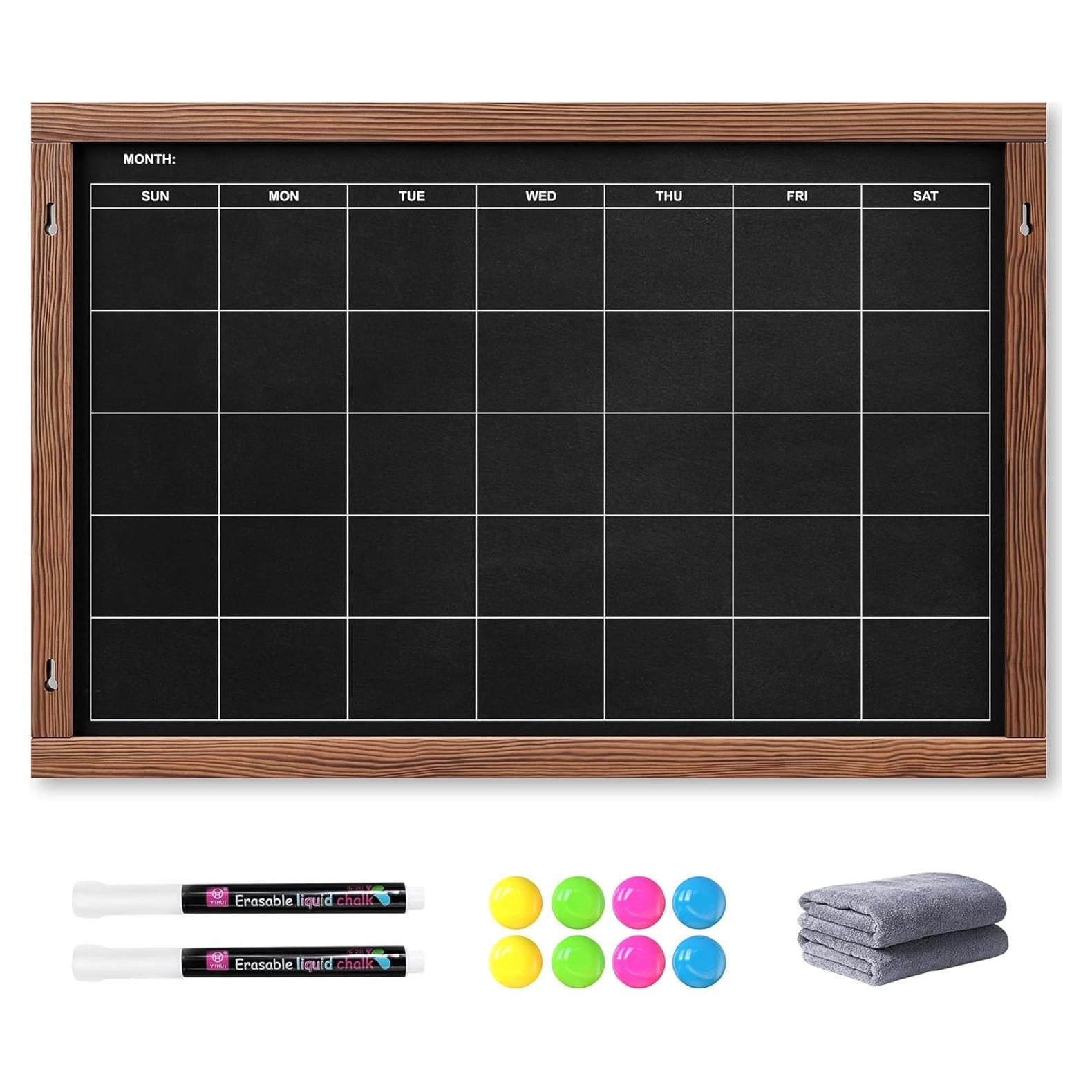 Pizarra Magnética Doble Cara Chezerra 61x41cm con Marcadores