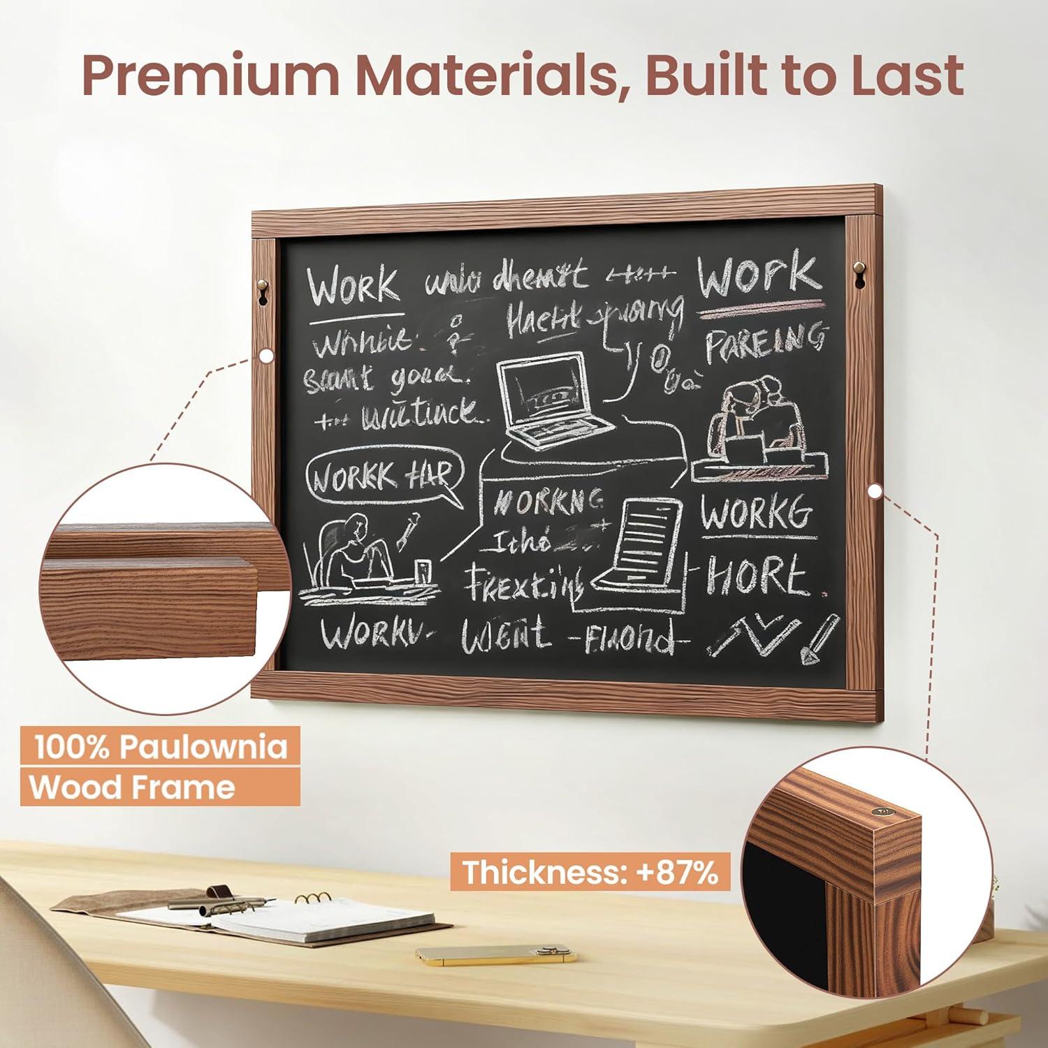 Pizarra Magnética Doble Cara Chezerra 61x41cm con Marcadores