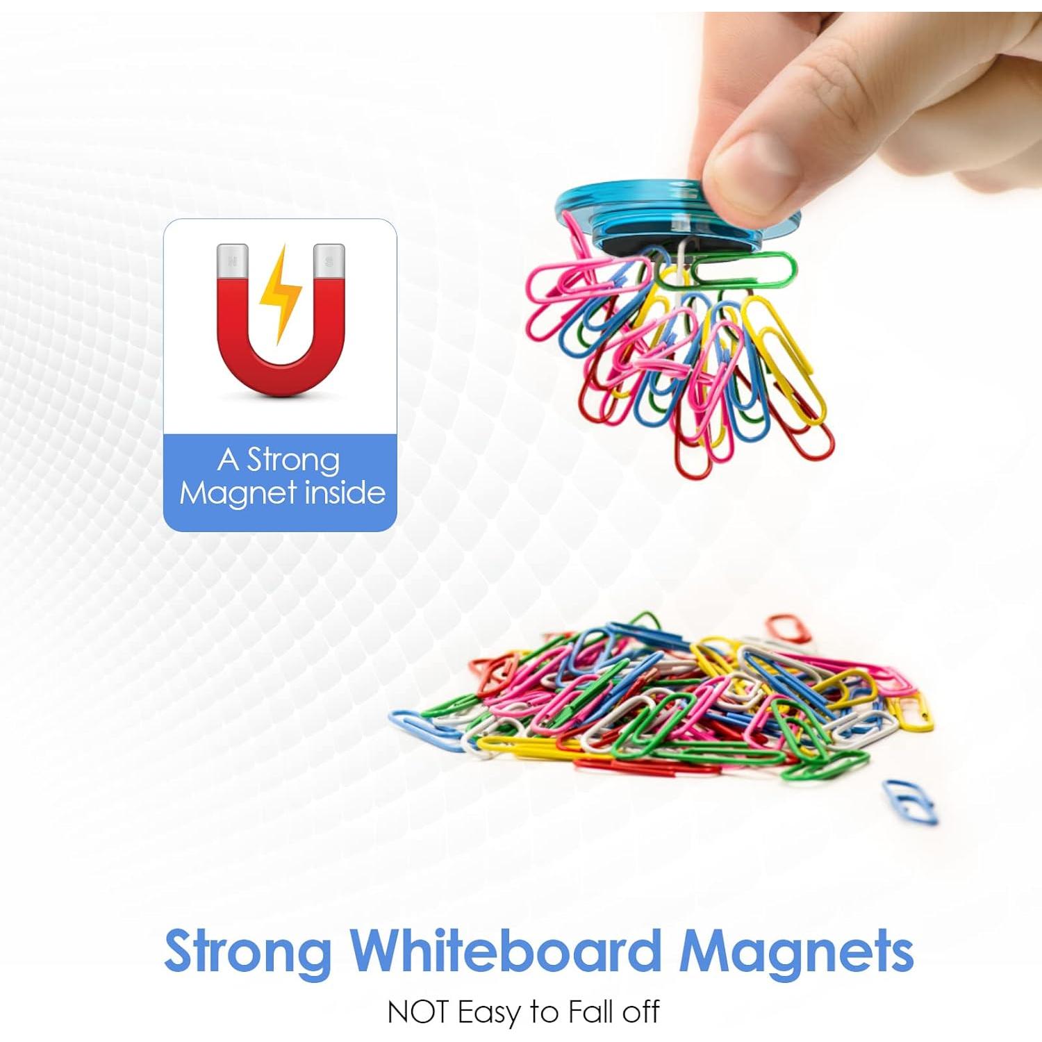 Imanes de Pizarra MaxGear, Paquete de 36 Imanes Fuertes 3 cm