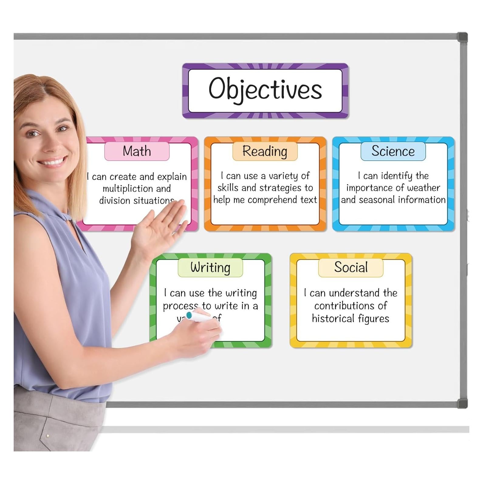 Organizador Magnético de Objetivos Auchq - 6 Imánes Reutilizables