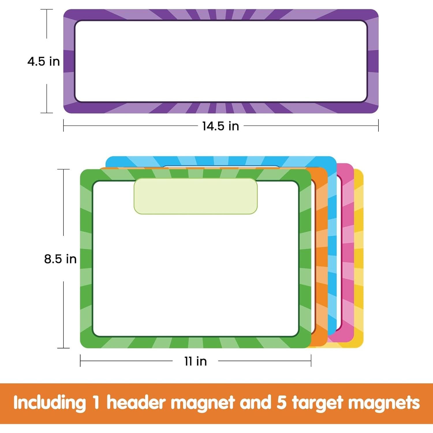 Organizador Magnético de Objetivos Auchq - 6 Imánes Reutilizables