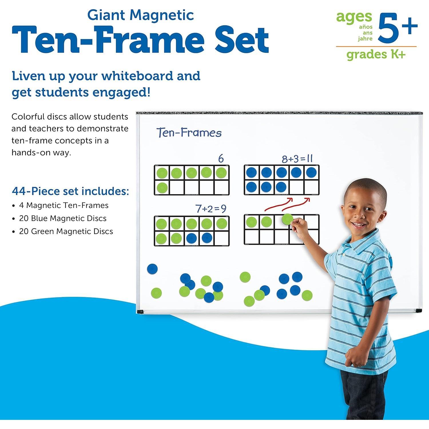 Juego de Matemáticas con Marcos Magnéticos Learning Resources