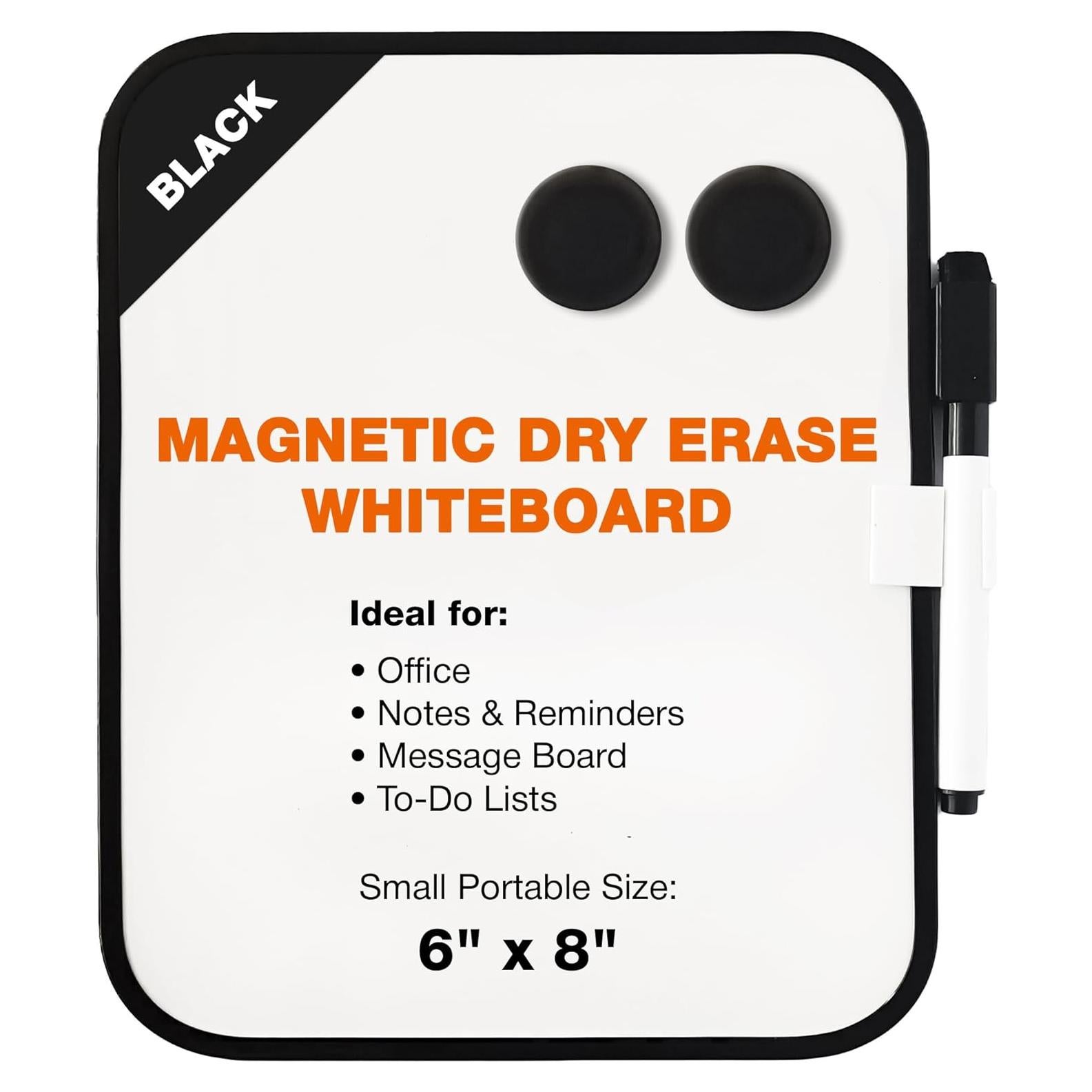 Tablero Magnético Borrado en Seco CEREM 15x20 cm Negro