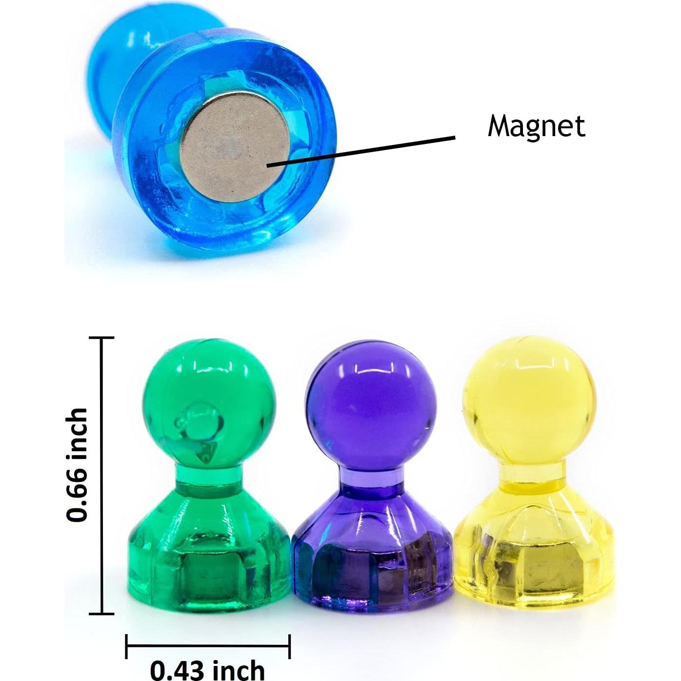 56 Imanes de Pin Coloridos Products4Future - 7 Colores Asortidos