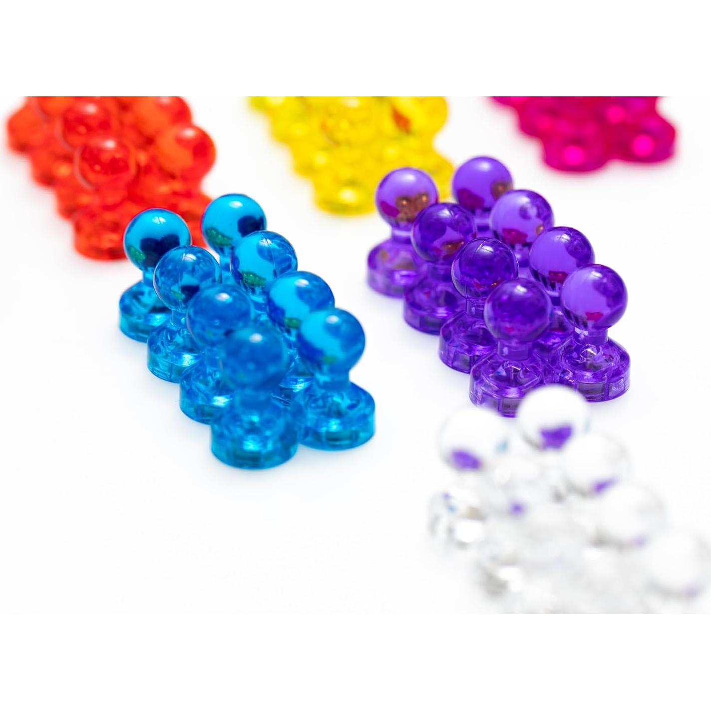 56 Imanes de Pin Coloridos Products4Future - 7 Colores Asortidos