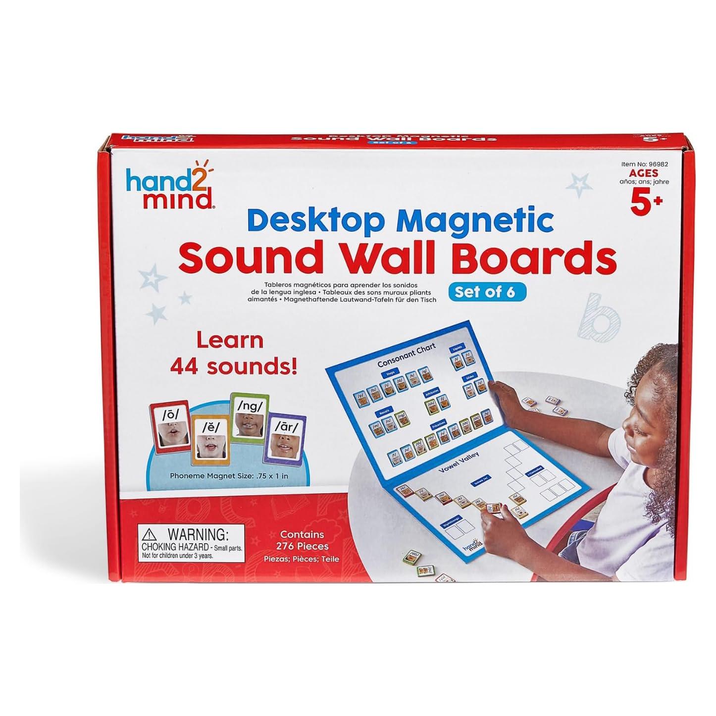 Tableros de Sonido Magnéticos hand2mind - Juego de 6