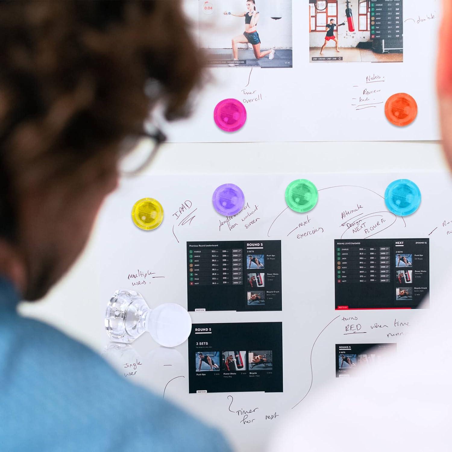 60 Imanes Magnéticos MIN CI para Refrigerador y Pizarra Blanca