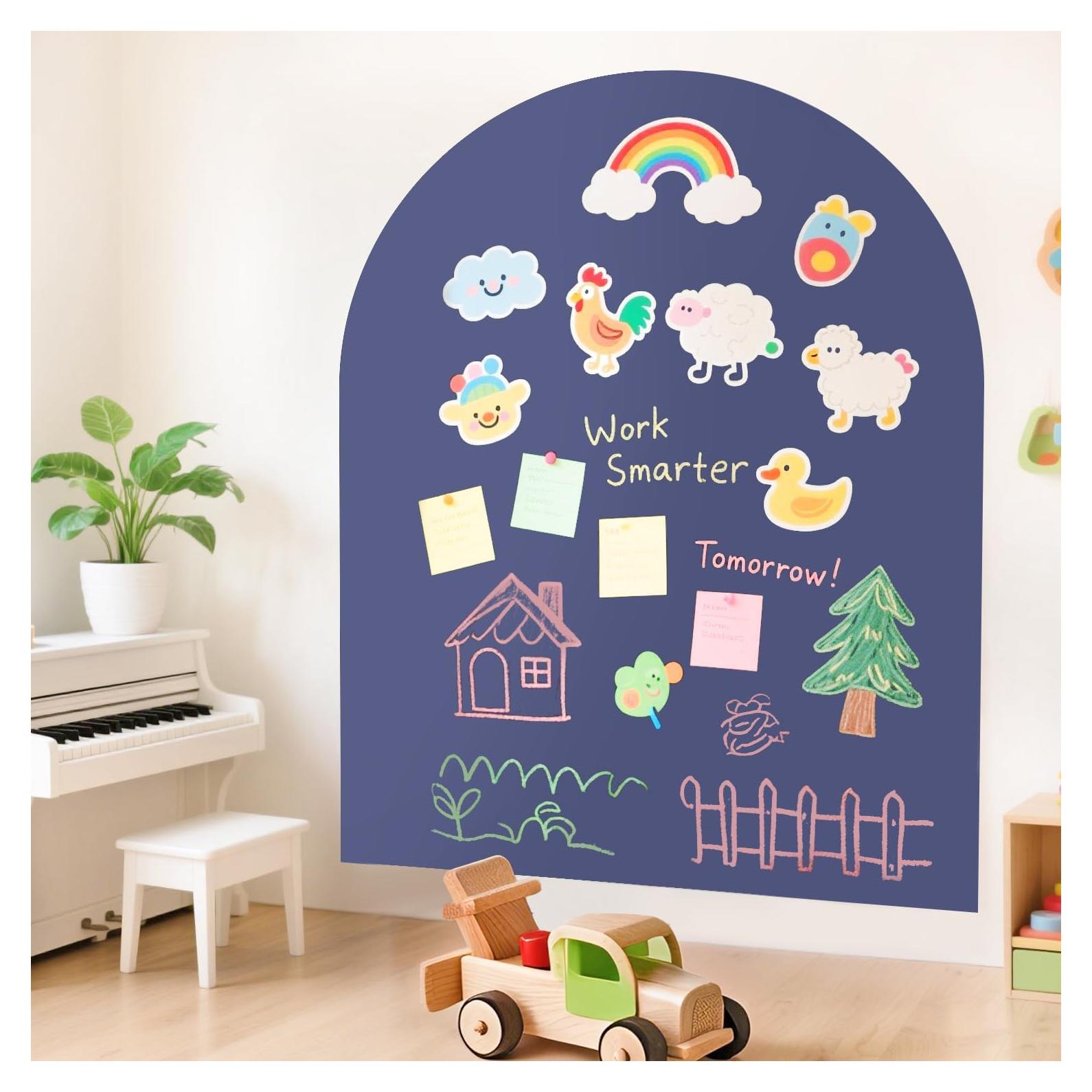 Calcomanía Magnética de Pared OMKSIH 101.6x81.3 cm Azul