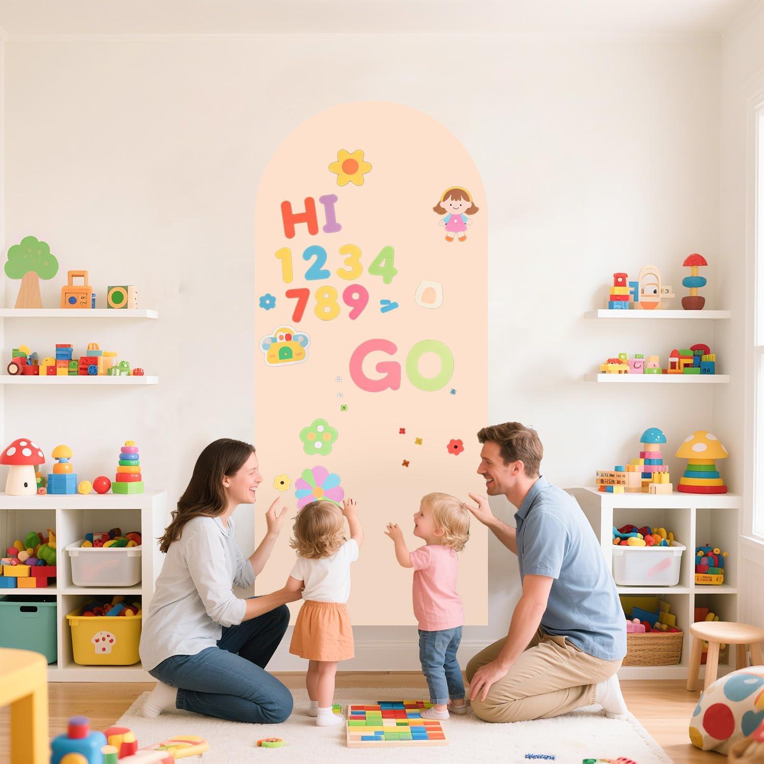 Calcomanía de Pared Magnética WUPIOS 100x44.5 cm Té con Leche