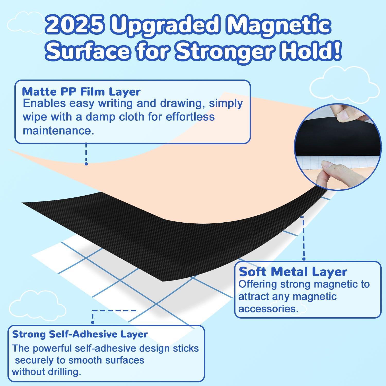 Calcomanía de Pared Magnética WUPIOS 100x44.5 cm Té con Leche