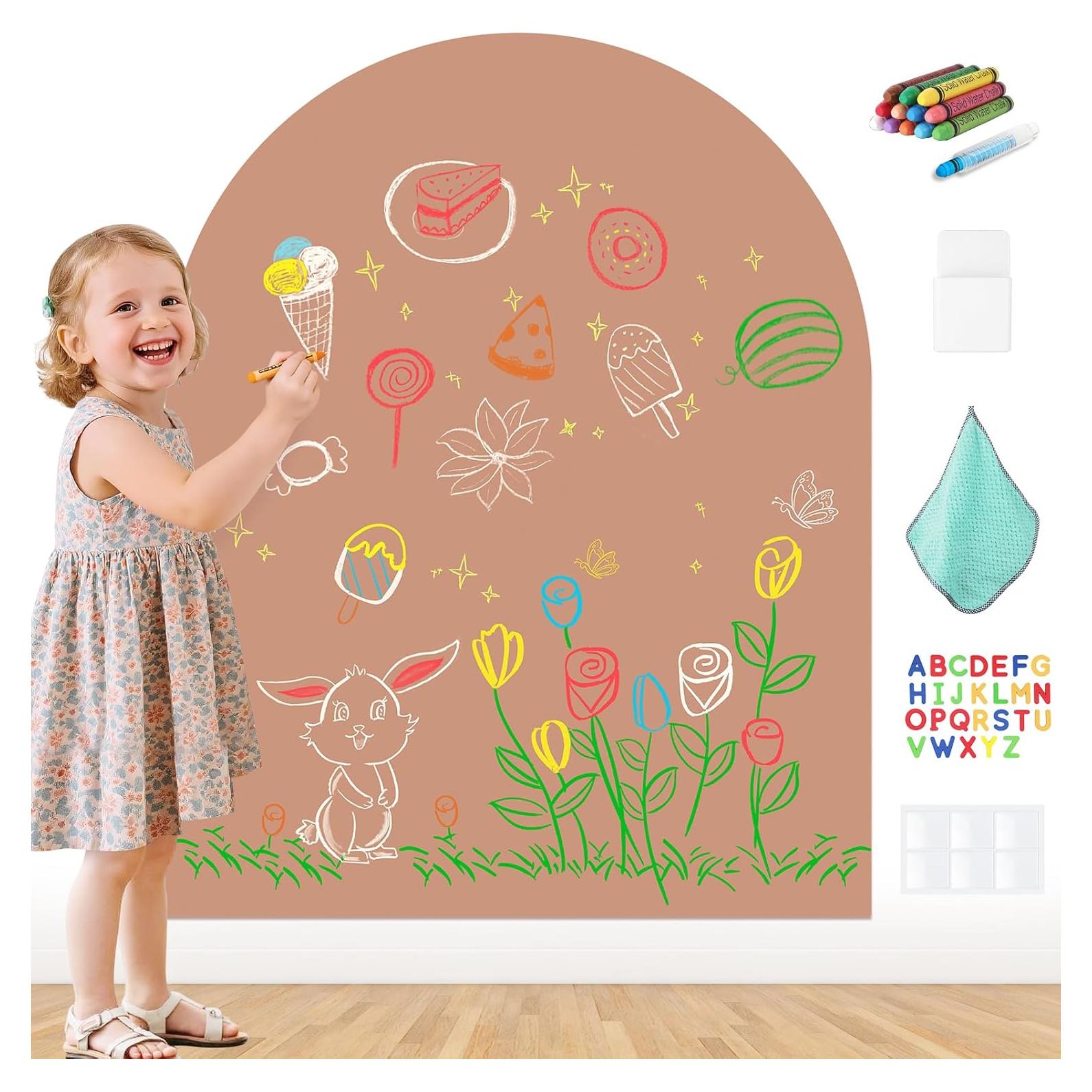 Calcomanía Magnética para Pared eHUPOO 100x80 cm Rosa