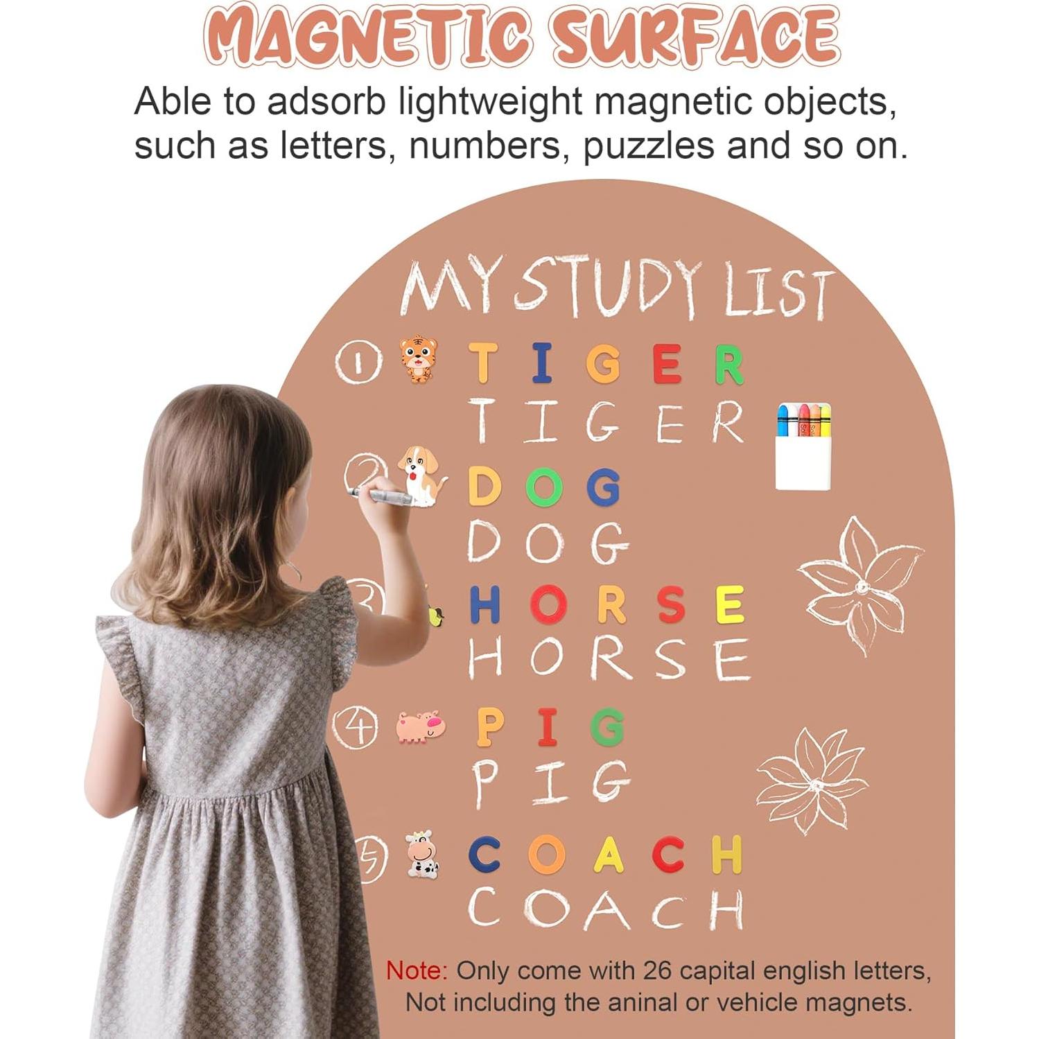 Calcomanía Magnética para Pared eHUPOO 100x80 cm Rosa